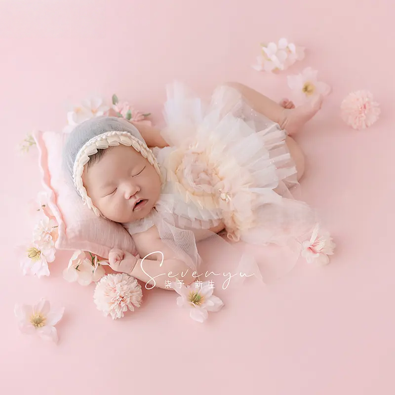 Baby Girl Pink Florals Set - Newborn Photography Props